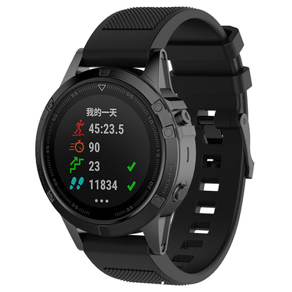 Λουράκι Techsuit W058 για Garmin Instinct / Approach / Fenix Watch Series, 20mm, Μαύρο