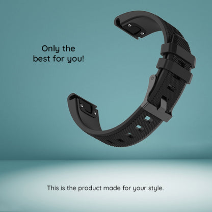 Λουράκι Techsuit W058 για Garmin Instinct / Approach / Fenix Watch Series, 20mm, Μαύρο