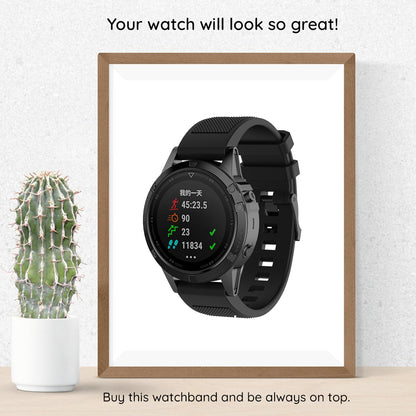 Λουράκι Techsuit W058 για Garmin Instinct / Approach / Fenix Watch Series, 20mm, Μαύρο