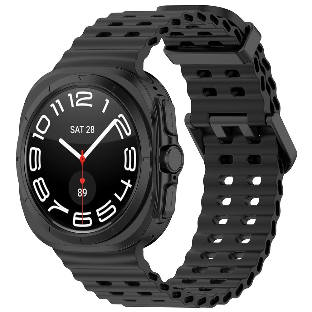 Λουράκι Techsuit W062 για Samsung Galaxy Watch Ultra, Μαύρο