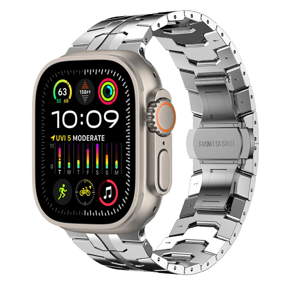 Λουράκι Techsuit W063 για Apple Watch 49mm / 46mm / 45mm / 44mm / 42mm Series, Ασημί