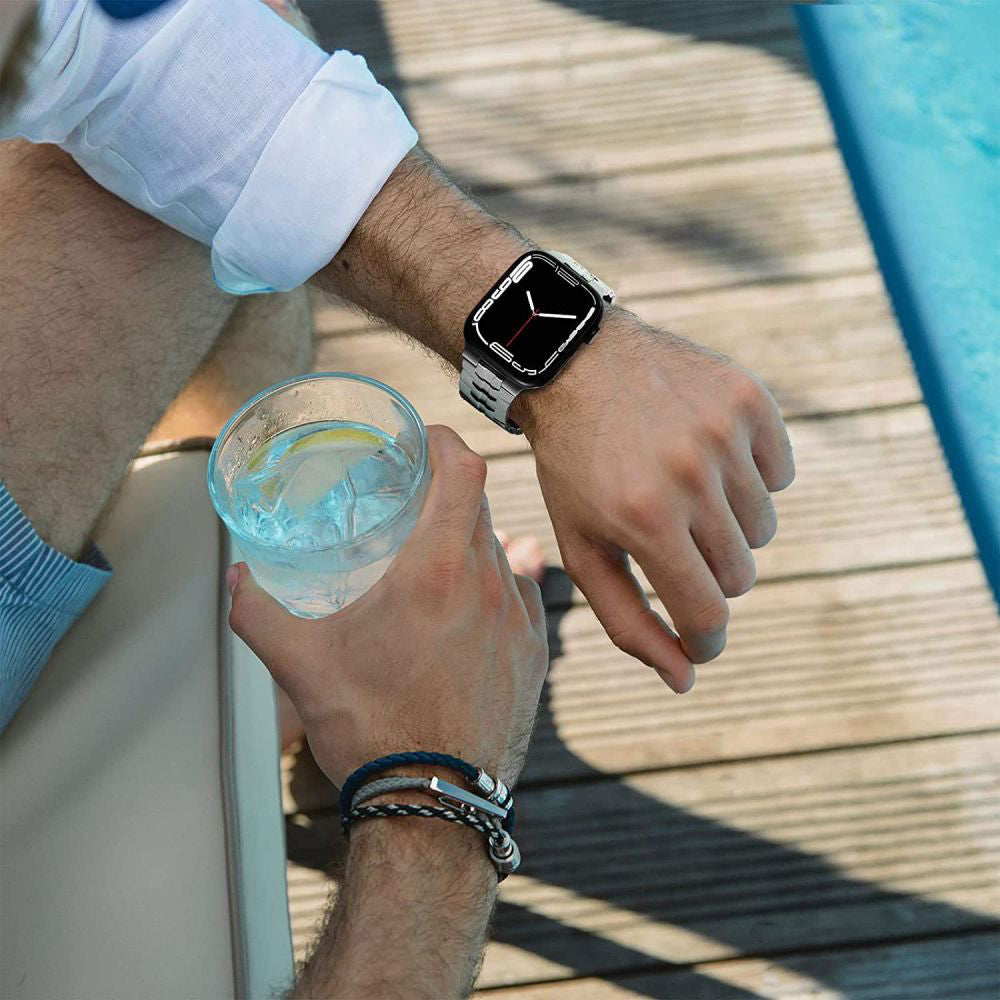 Λουράκι Techsuit W063 για Apple Watch 49mm / 46mm / 45mm / 44mm / 42mm Series, Μαύρο
