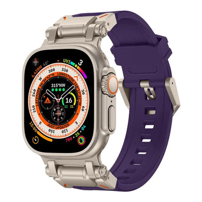 Λουράκι Techsuit W064 για Apple Watch 49mm / 46mm / 45mm / 44mm / 42mm Series, Ασημί Μωβ