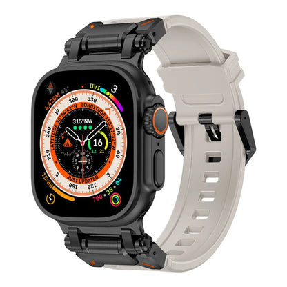 Λουράκι Techsuit W064 για Apple Watch 49mm / 46mm / 45mm / 44mm / 42mm Series, Μαύρο Γκρι