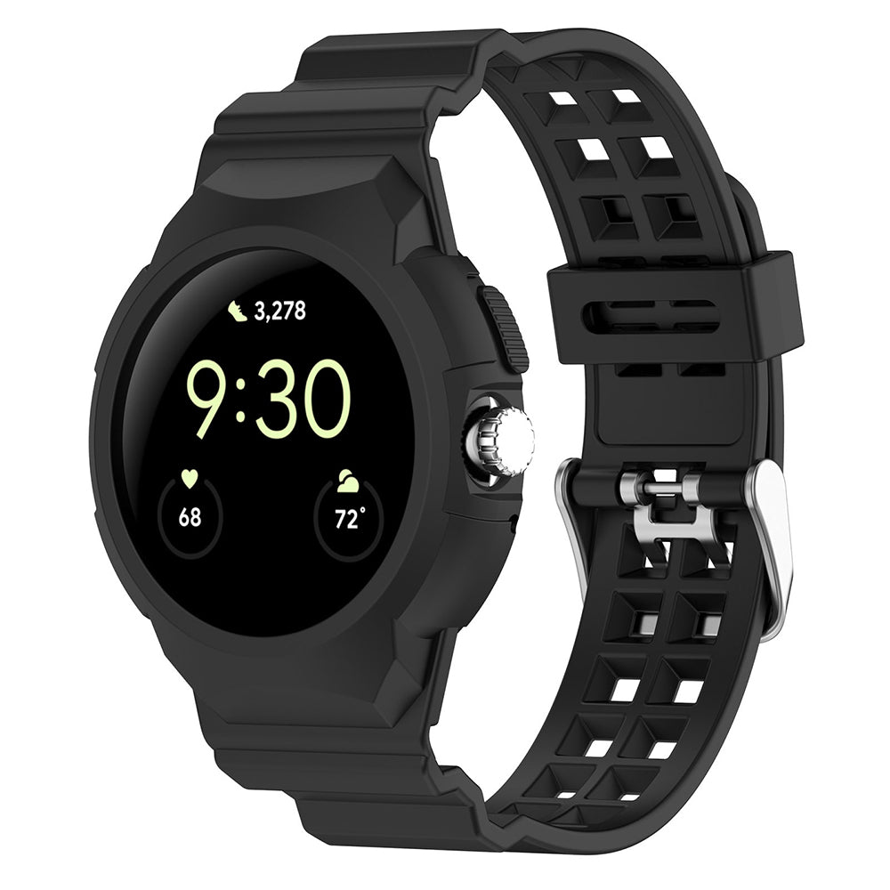 Λουράκι Techsuit W065 για Google Pixel Watch 3 41mm / Watch 2 / Watch, Μαύρο