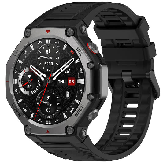 Λουράκι Techsuit W067 για Amazfit T-Rex 3, Μαύρο