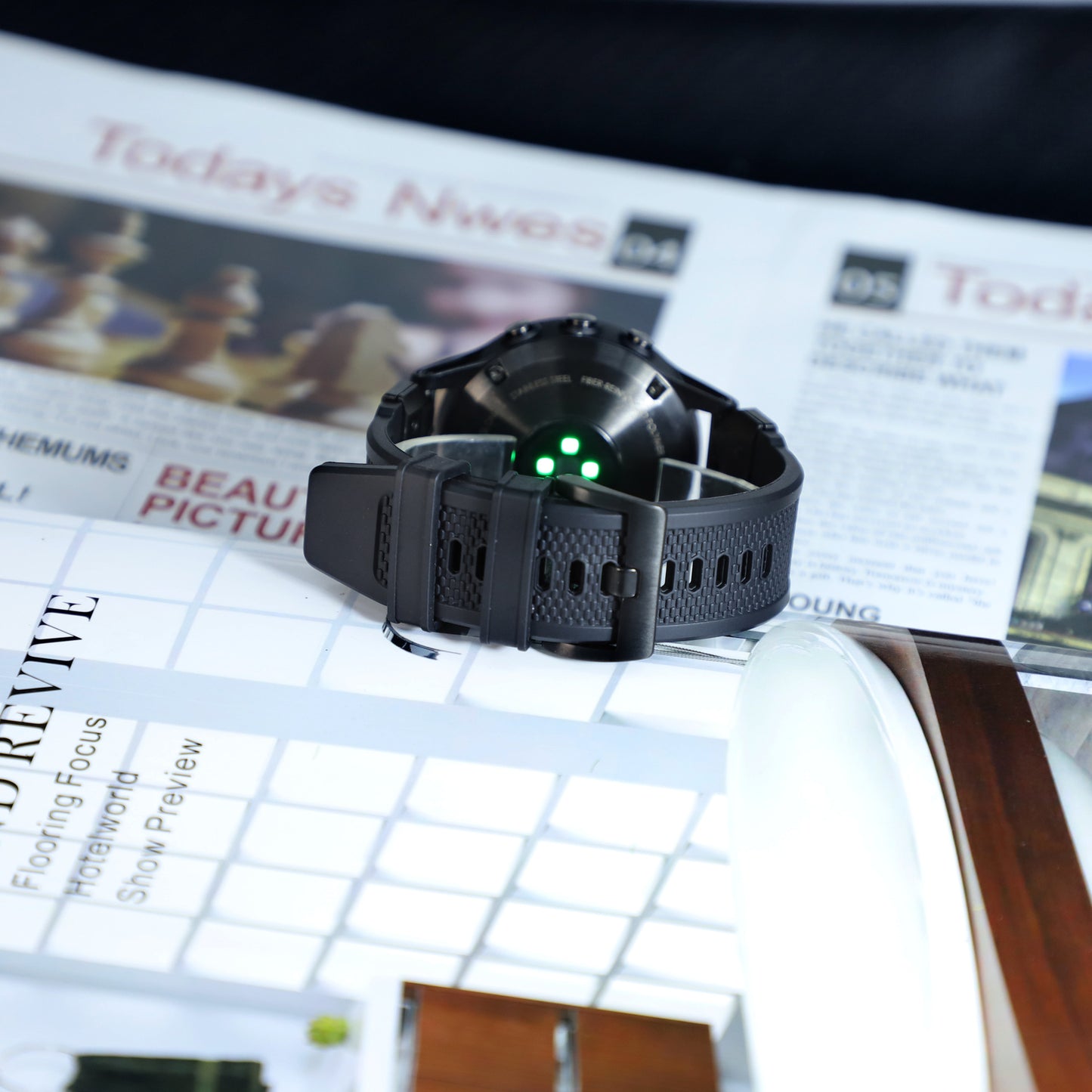 Λουράκι Techsuit W068 για Garmin Watch Fenix Series, 26mm, Μαύρο Πορτοκαλί