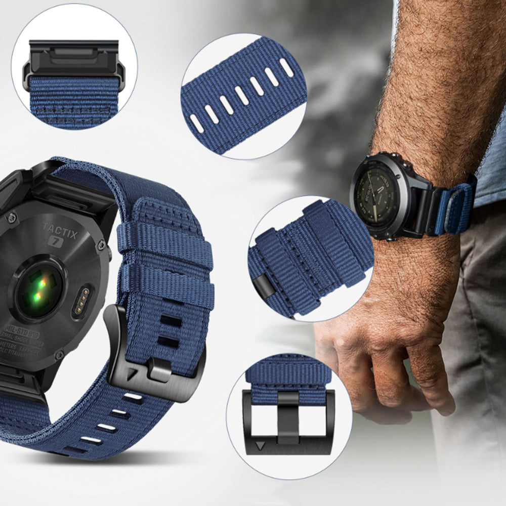 Λουράκι Techsuit W070 για Garmin Instinct / Approach / Fenix Watch Series, 20mm, Σκούρο Πράσινο