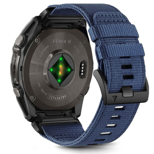Λουράκι Techsuit W070 για Garmin Watch Fenix / Forerunner / Approach Series, 22mm, Μπλε Ναυτικό
