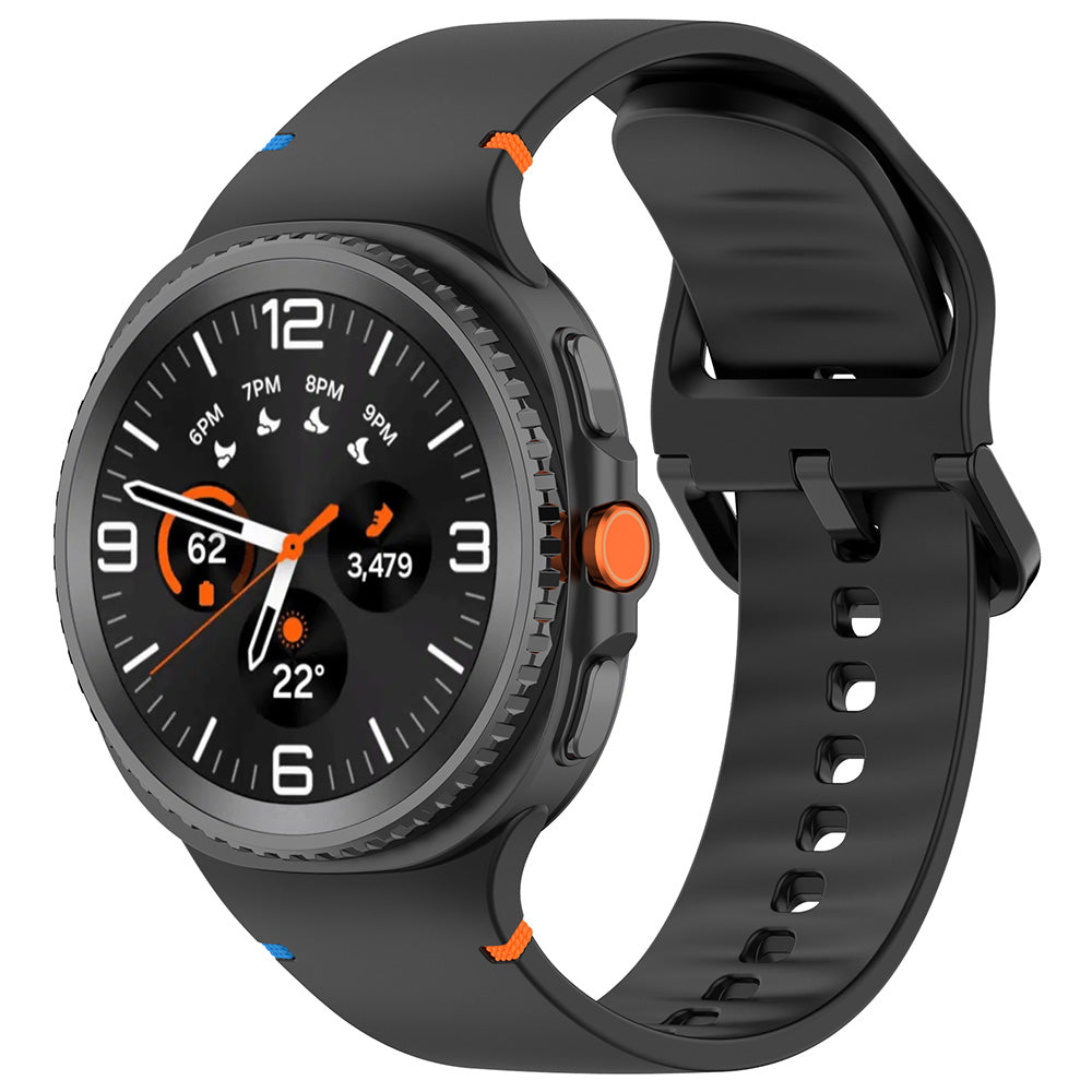 Λουράκι Techsuit W079 για Samsung Galaxy Watch 8 Classic / Watch8 44mm / Watch 8 40mm, Μαύρο