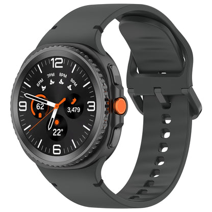 Λουράκι Techsuit W079 για Samsung Galaxy Watch 8 Classic / Watch8 44mm / Watch 8 40mm, Γκρι Μαύρο