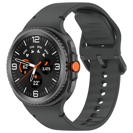 Λουράκι Techsuit W079 για Samsung Galaxy Watch 8 Classic / Watch8 44mm / Watch 8 40mm, Γκρι Μαύρο