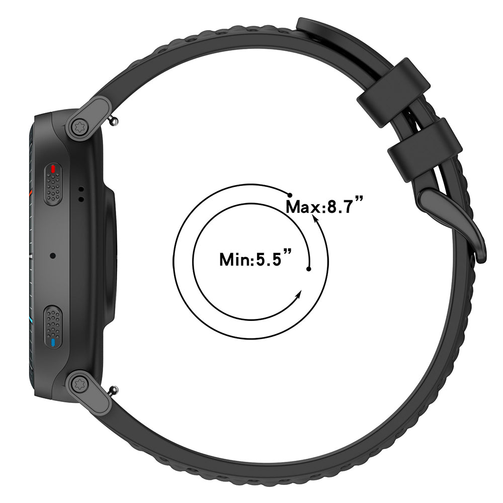 Techsuit W083 Strap for Amazfit Watch / Samsung Watch Series, 22mm, Black