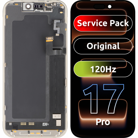 Οθόνη με Αφή Apple iPhone 17 Pro, με Πλαίσιο, Μαύρο, Service Pack 661-56125