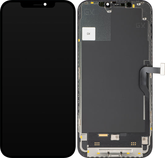Οθόνη αφής GX για Apple iPhone 12 Pro Max, με Πλαίσιο, Έκδοση OLED IC Movable, Μαύρο