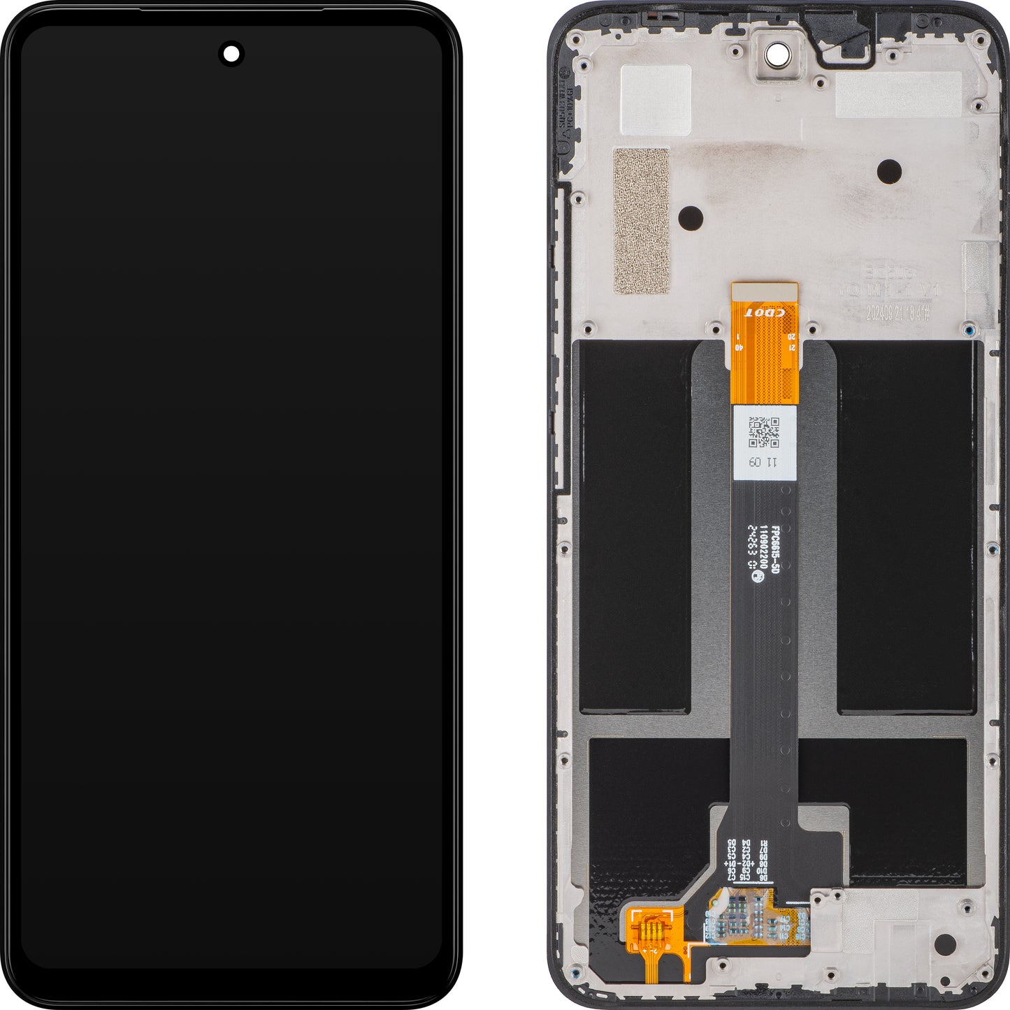 Οθόνη αφής HMD Fusion, με πλαίσιο, μαύρο, πακέτο σέρβις 7010150506H001 