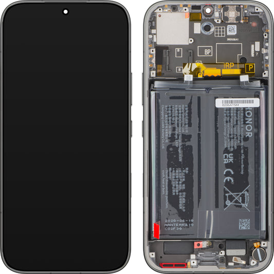 Οθόνη με Αφής Honor 600, με Πλαίσιο και Μπαταρία, Μαύρο, Service Pack 0235ATSM