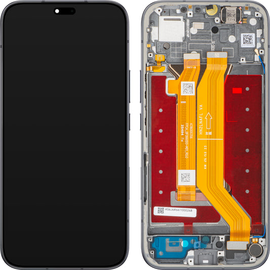 Οθόνη με οθόνη αφής Honor 600e / 600 Lite, με πλαίσιο, μαύρο (Velvet Black), Service Pack 0235ASUL