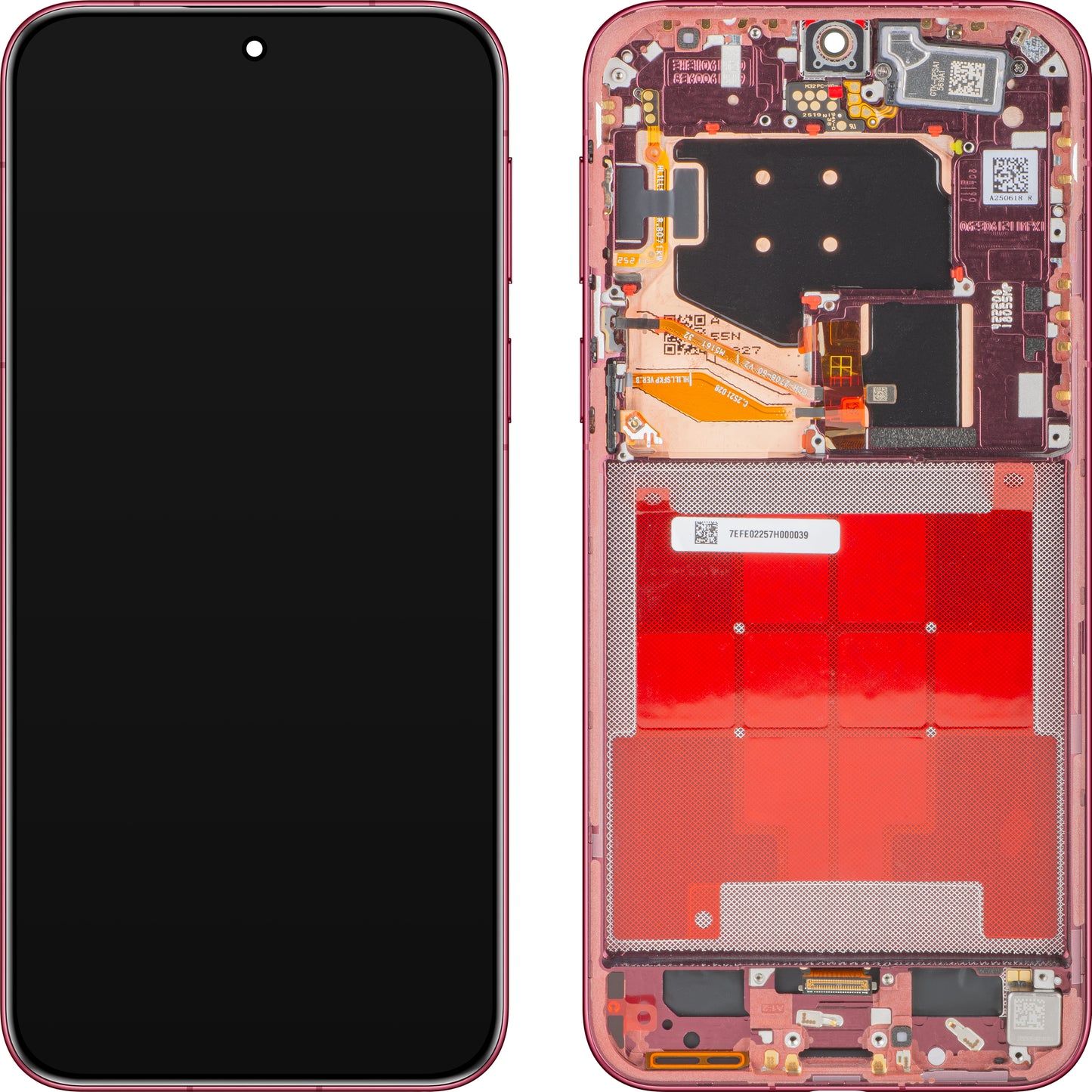 Οθόνη με Αφής Huawei Pura 80 Pro, με Πλαίσιο, Κόκκινο (Glazed Red), Service Pack 02357EFE