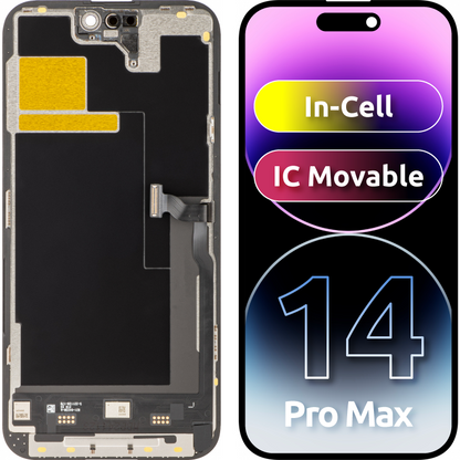 Οθόνη αφής JK για Apple iPhone 14 Pro Max, με πλαίσιο, έκδοση κινητής οθόνης LCD με ενσωματωμένο ολοκληρωμένο κύκλωμα, μαύρο