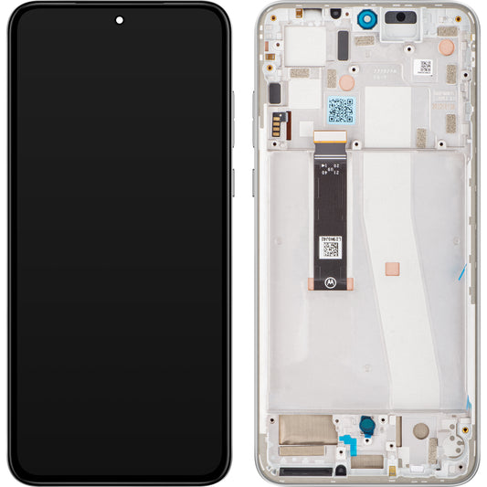 Οθόνη αφής Motorola Edge 30 Neo, με πλαίσιο, ασημί (Ice Palace), πακέτο σέρβις 5D68C21404