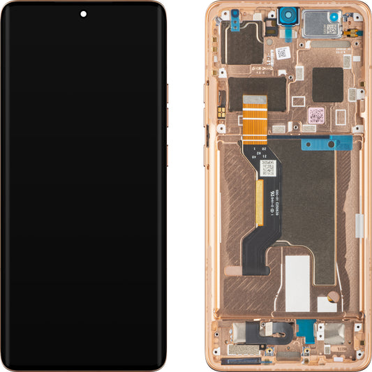 Οθόνη αφής Motorola Edge 50 Ultra, με πλαίσιο, πορτοκαλί (Peach Fuzz), πακέτο σέρβις 5D68C24470