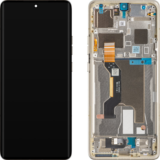 Οθόνη αφής Motorola Edge 50 Ultra, με πλαίσιο, μπεζ (σκανδιναβικό ξύλο), πακέτο σέρβις 5D68C24484