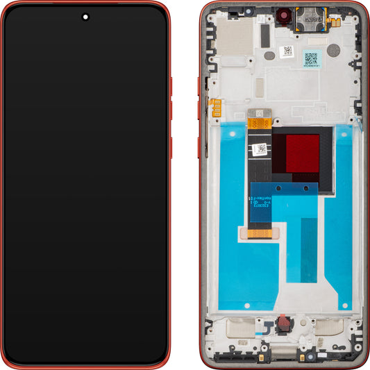 Οθόνη αφής Motorola Edge 50 Neo, με πλαίσιο, κόκκινο (Poinciana), πακέτο σέρβις 5D68C28684