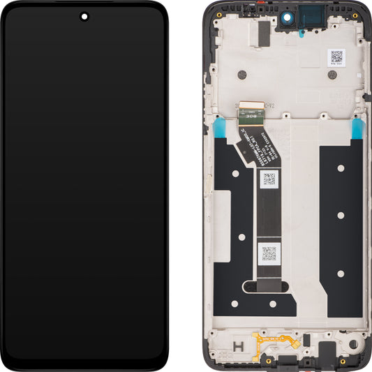 Motorola Moto G35 Οθόνη αφής με οθόνη αφής, με πλαίσιο, μαύρο, πακέτο σέρβις 5D68C28856 