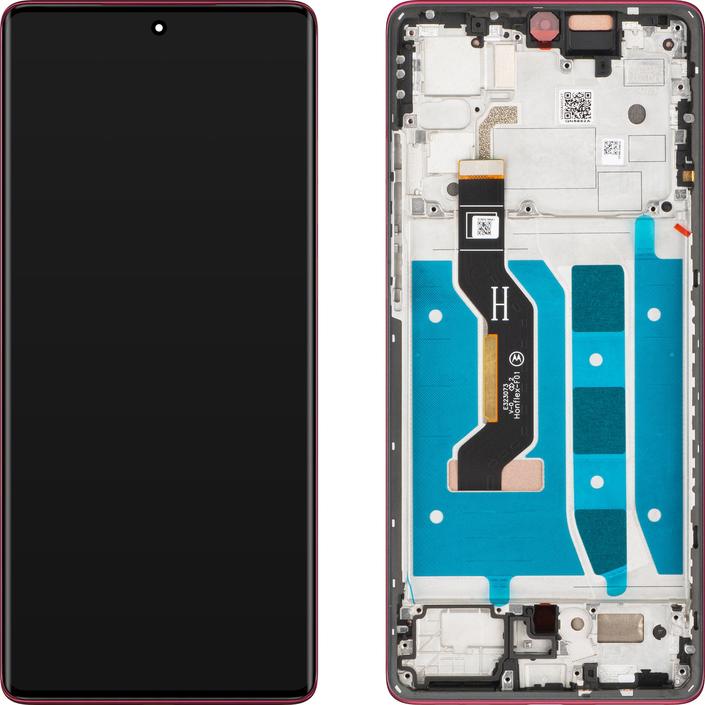 Οθόνη με οθόνη αφής Motorola Moto G85, με πλαίσιο, Μπλε (Relucent Blue), Service Pack 5D68C29595