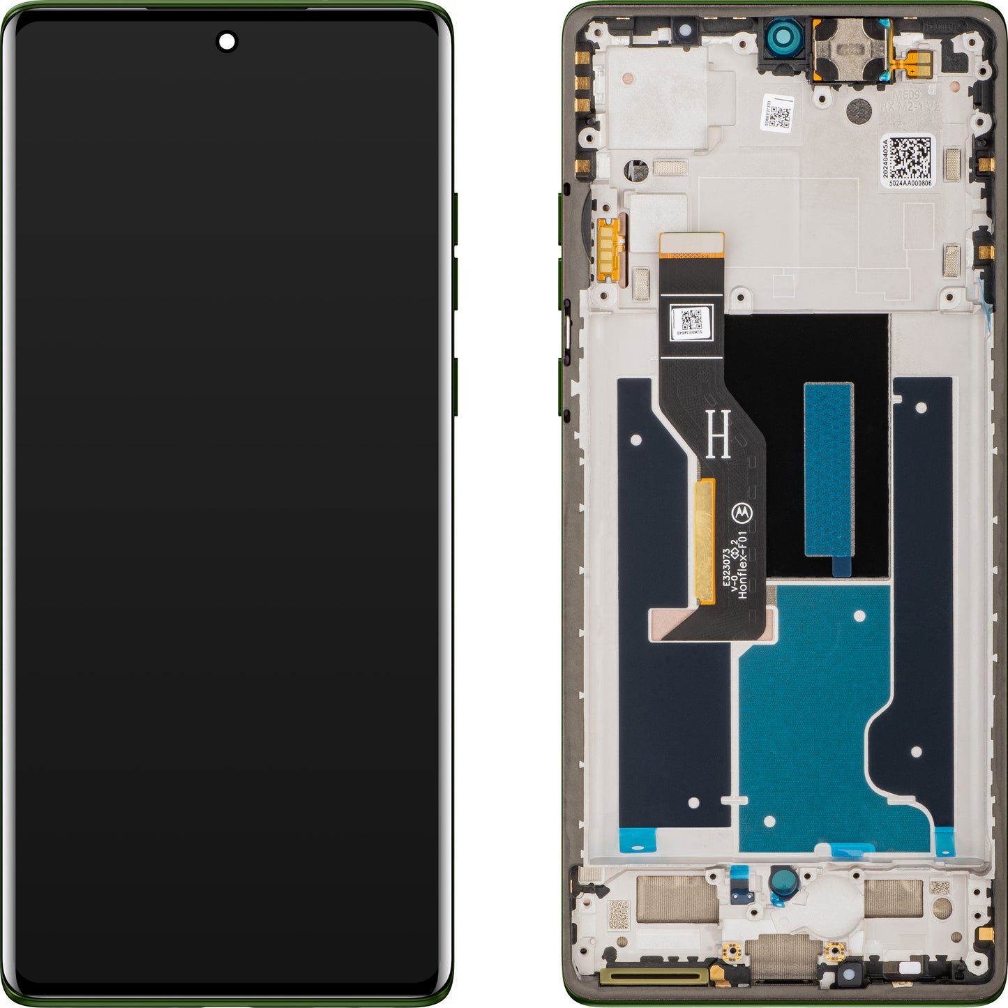 Οθόνη αφής Motorola Edge 50 Fusion με πλαίσιο, Πράσινο (Forest Green), Service Pack 5D68C25167