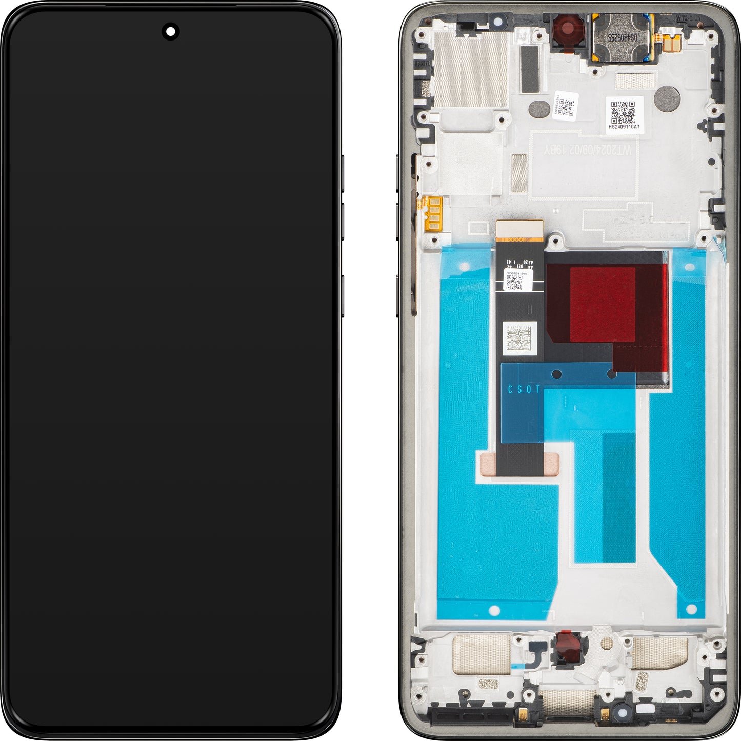 Οθόνη με Αφής Motorola ThinkPhone 25, με Πλαίσιο, Μαύρο (Carbon Black), Service Pack 5D68C28405