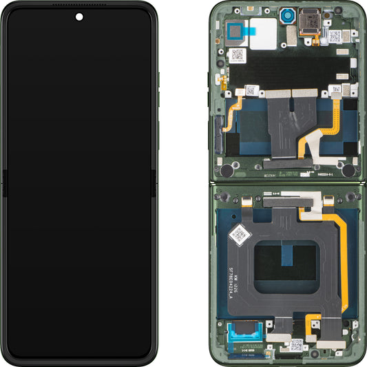Οθόνη με οθόνη αφής Motorola Razr 70 Plus, με πλαίσιο, υποεσωτερικό, πράσινο (Pantone Mountain View) Service Pack 5D68C32313