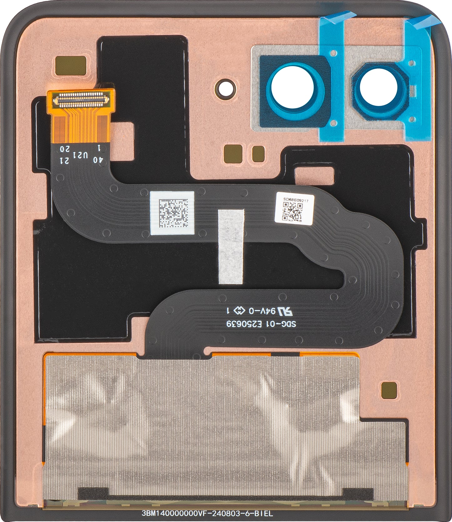 Display με Touchscreen Motorola Razr+ 2025 / Razr+ 2024 / Razr 50 Ultra, Sub Outer, Service Pack 5D68C24593