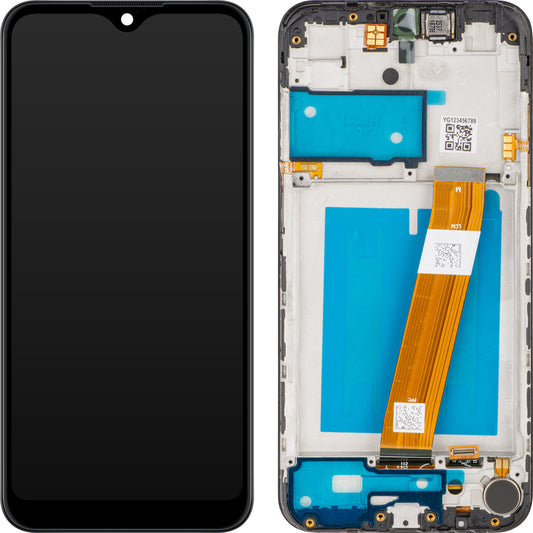 Οθόνη με Αφής MP συμβατή με Samsung Galaxy A01 A015, με Πλαίσιο, Έκδοση Μη-Ευρωπαϊκή, Μαύρη
