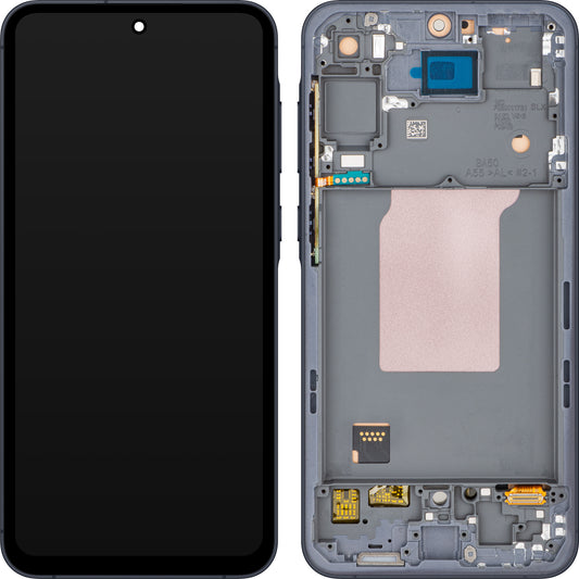 Οθόνη με Αφής MP συμβατή με Samsung Galaxy A55 5G A556, με Πλαίσιο, Μαύρη
