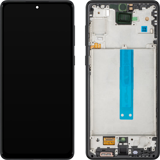 MP Touchscreen Display compatible with Samsung Galaxy A73 5G A736, with Frame, Black