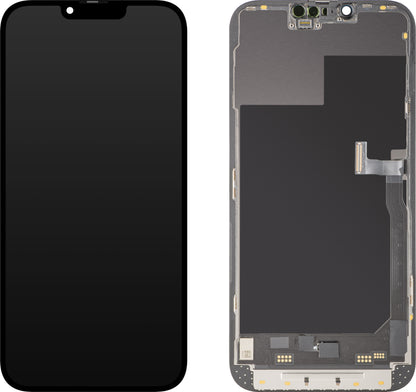 Οθόνη με Αφής MP συμβατή με Apple iPhone 13 Pro Max, με Πλαίσιο, Έκδοση Soft OLED 120Hz FHD Diagnostic, Μαύρη