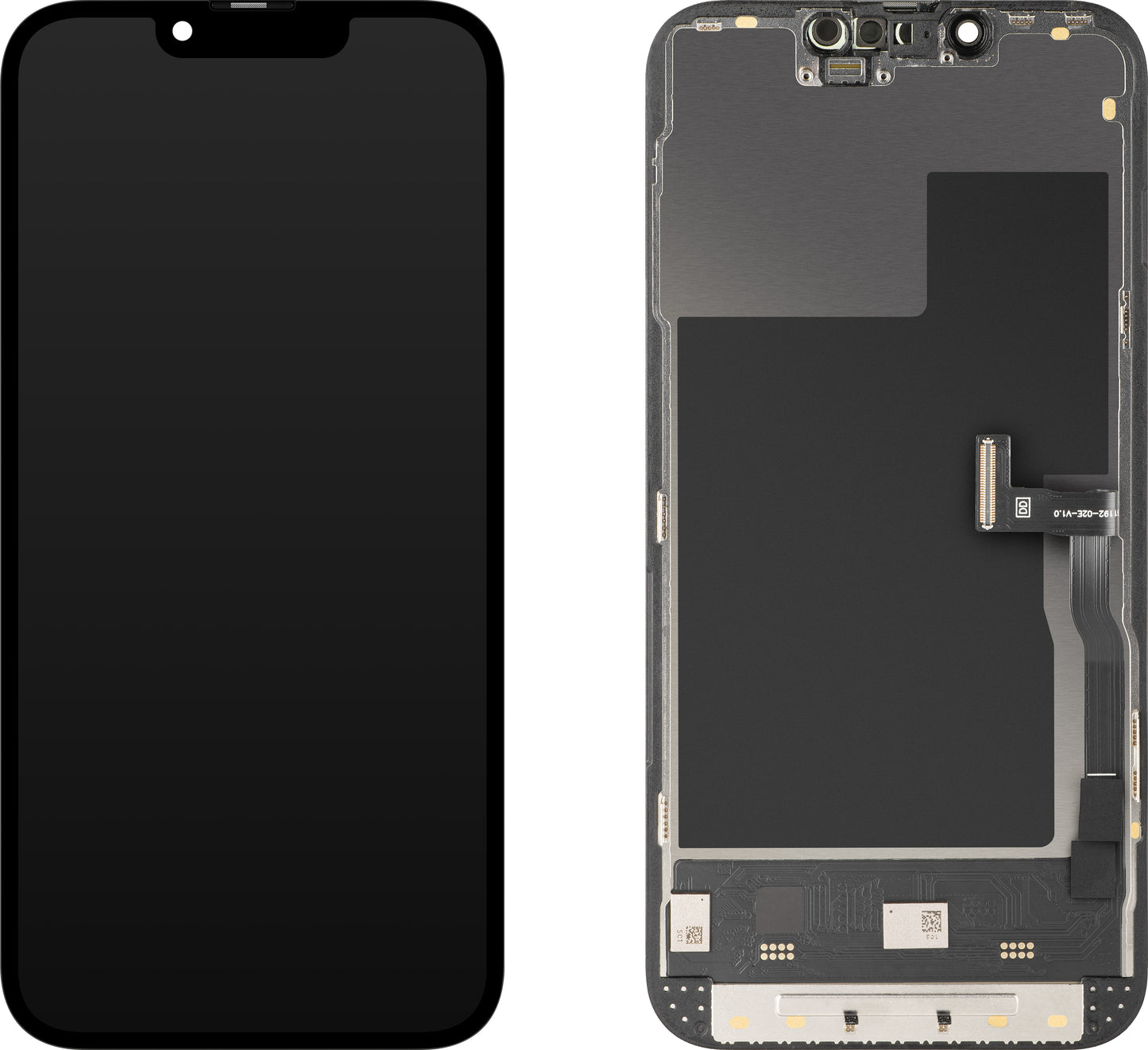 MP Touchscreen Display compatible with Apple iPhone 13 Pro, with Frame, Soft OLED 120Hz FHD Diagnostic Version, Black
