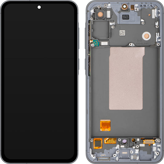 Οθόνη με οθόνη αφής MP συμβατή με Samsung Galaxy A56 A566, με Πλαίσιο, Έκδοση OLED, Μαύρη