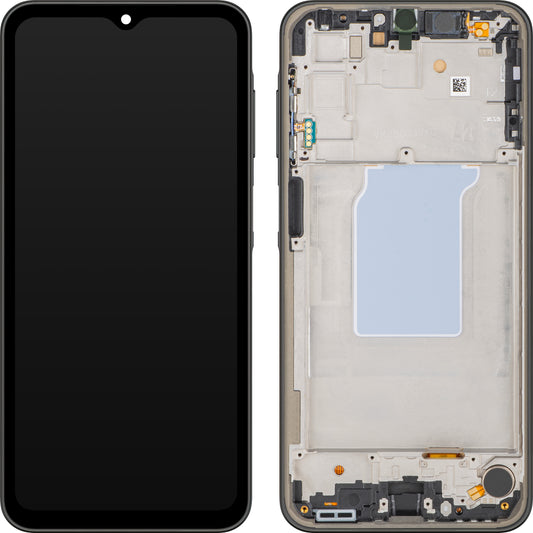 Οθόνη με οθόνη αφής MP συμβατή με Samsung Galaxy A26 A266, με Πλαίσιο, Μαύρη