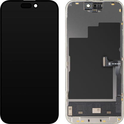 Οθόνη με Αφής MP συμβατή με Apple iPhone 15 Pro, με Πλαίσιο, Έκδοση Soft OLED FHD 120Hz Diagnostic, Μαύρη
