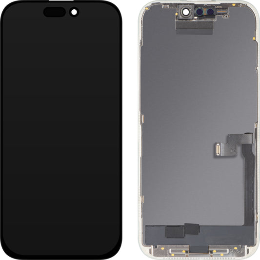 Οθόνη με Αφής MP συμβατή με Apple iPhone 16 Pro, με Πλαίσιο, Έκδοση OLED FHD Diagnostic, Μαύρη