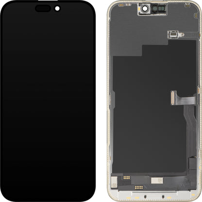 Οθόνη αφής MP συμβατή με Apple iPhone 15 Pro Max, με Πλαίσιο, Έκδοση OLED FHD Diagnostic, Μαύρη