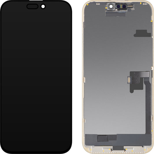 Οθόνη αφής MP συμβατή με Apple iPhone 16 Pro Max, με Πλαίσιο, Έκδοση OLED FHD Diagnostic, Μαύρη