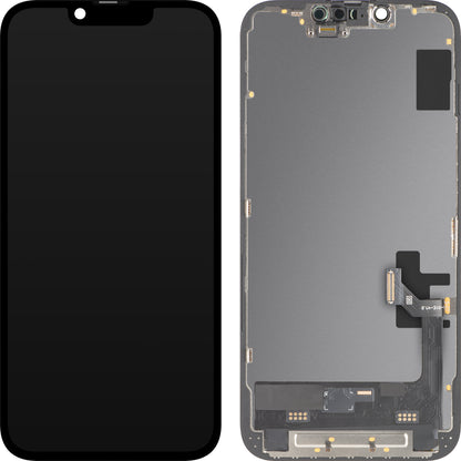 Οθόνη με Touchscreen MP συμβατή με Apple iPhone 17e / 16e, με Πλαίσιο, Έκδοση Soft OLED FHD 120Hz IC Movable, Μαύρο