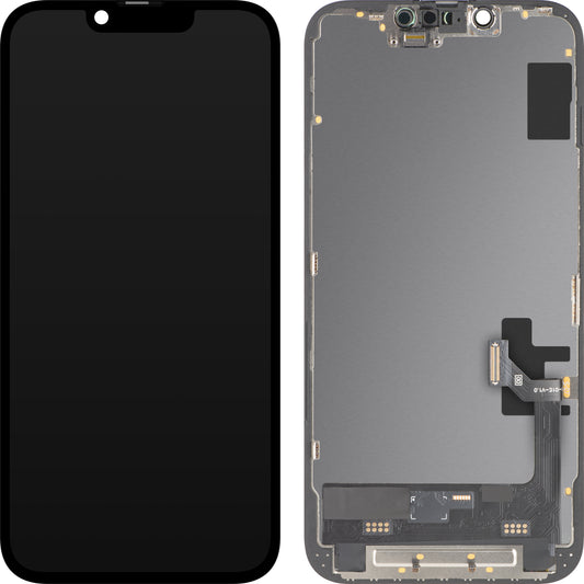 Οθόνη με Touchscreen MP συμβατή με Apple iPhone 17e / 16e, με Πλαίσιο, Έκδοση Soft OLED FHD 120Hz IC Movable, Μαύρο