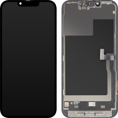 MP Touchscreen Display compatible with Apple iPhone 13 Pro, with Frame, Premium Soft OLED FHD 120Hz Diagnostic Version, Black