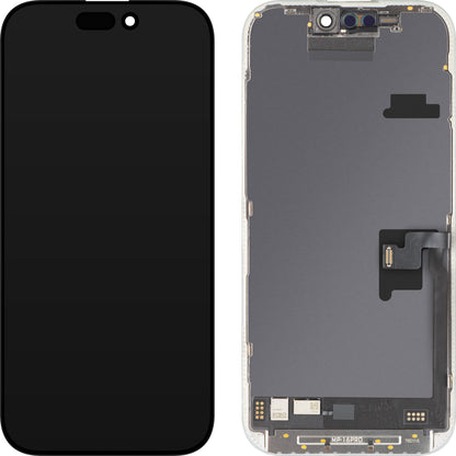 MP Touchscreen Display compatible with Apple iPhone 16 Pro, with Frame, OLED FHD 120Hz Diagnostic Soft Version, Black