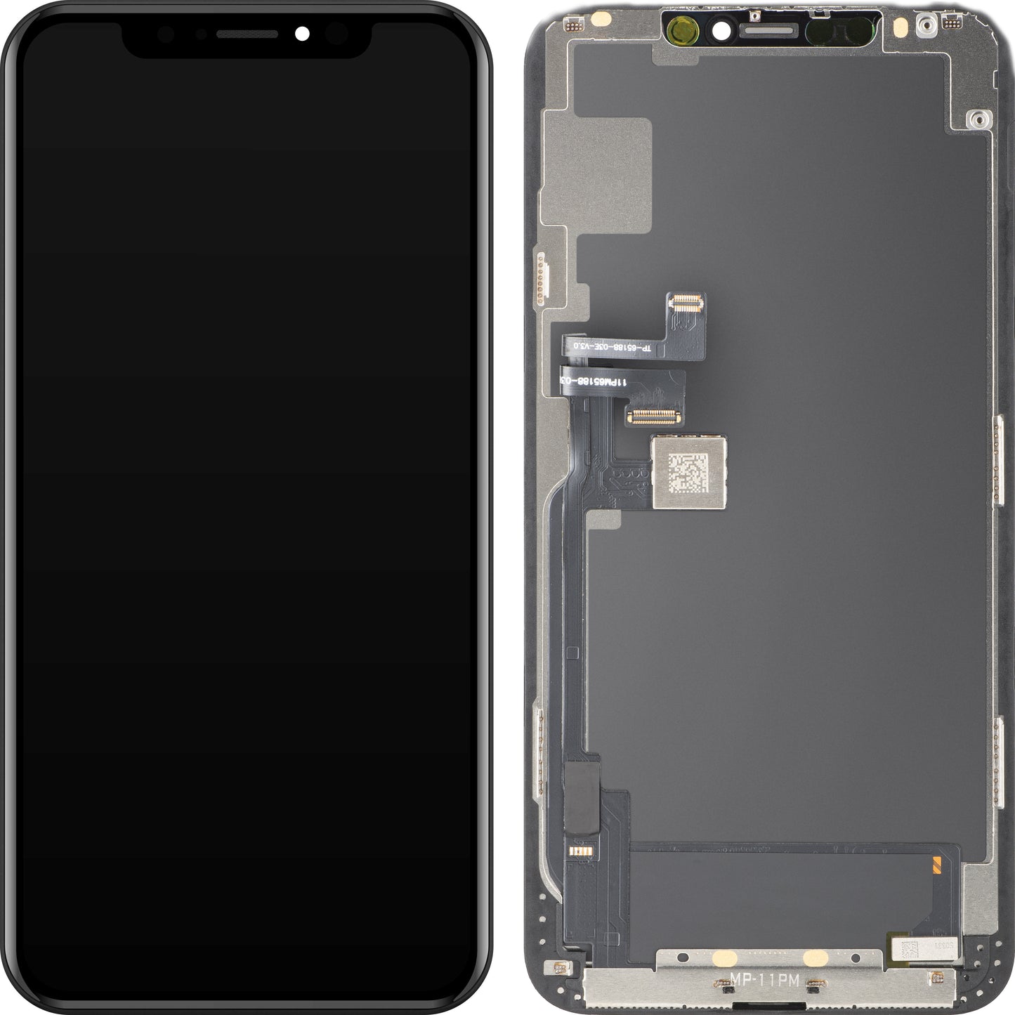 MP Touchscreen Display compatible with Apple iPhone 11 Pro Max, with Frame, OLED FHD IC Movable Version, Black